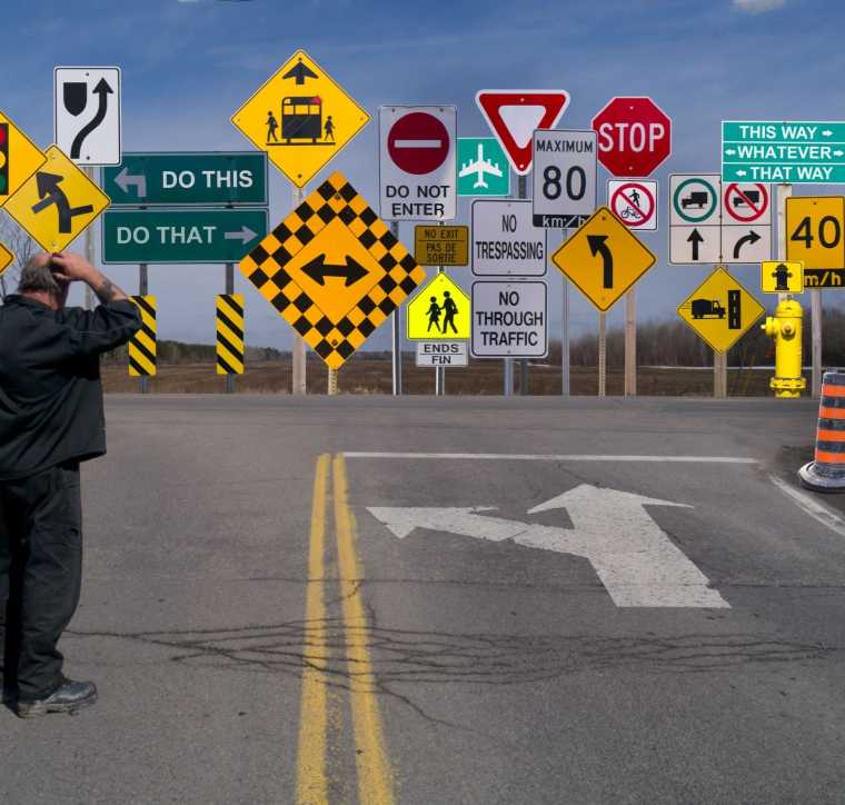 directions signs